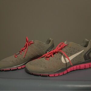 Nike Gray and Pink Athletic Shoes